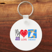 PORTE-CLÉS EXÉCUTION DE L'AMOUR DE LA PAIX (Recto)