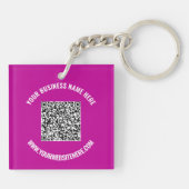 Porte-clés Exemple de code QR et de Porte - clé promotionnel (Dos)