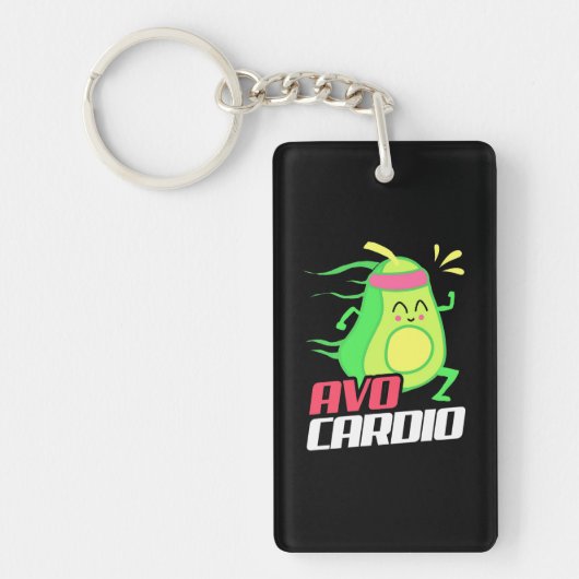 Porte-clés Exercice cardio Avocado (Devant)