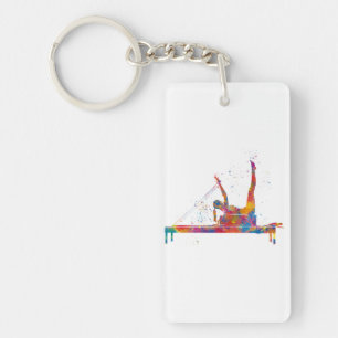 Porte-clés exercice de gymnastique