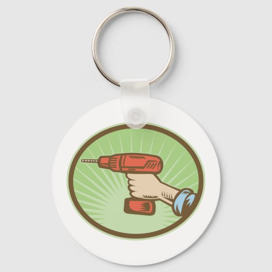 Porte-clés Exercice sans fil rétro (Verso)