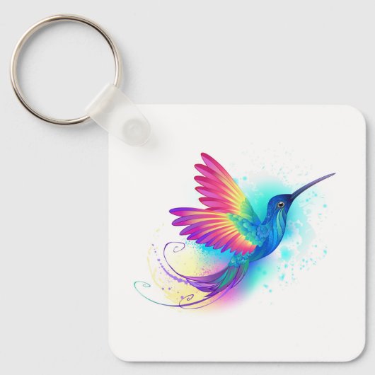 Porte-clés Exotic Rainbow Hummingbird (Recto)
