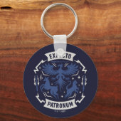 Porte-clés Expecto Patronum Graphisme Silhouette Vintage (Recto)