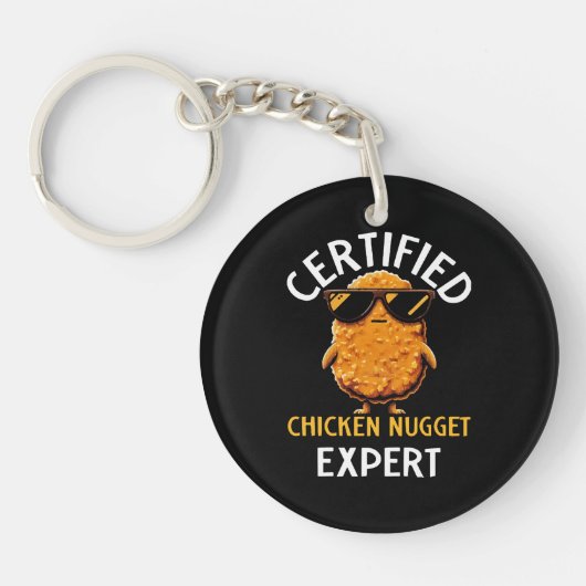 Porte-clés Expert certifié en nugget de poulet (Devant)