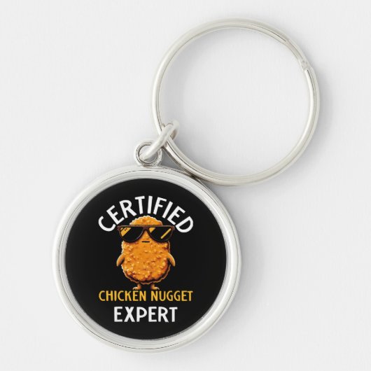 Porte-clés Expert certifié en nugget de poulet (Devant)