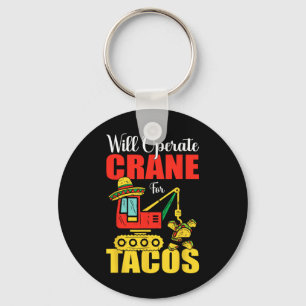 Porte-clés Exploitera La Grue Pour Tacos Amoureux De Nourritu