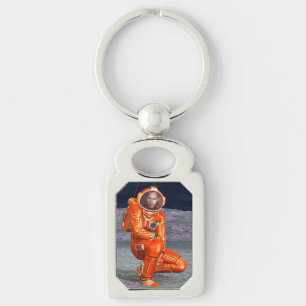 Porte-clés Explorateur de Mars Astronaute Planète Alien Art S