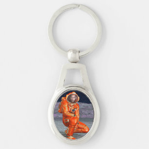 Porte-clés Explorateur de Mars Astronaute Planète Alien Art S