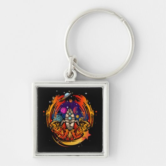 Porte-clés Exploser le vaisseau spatial (Devant)