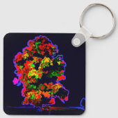 Porte-clés Explosion d'arbre néon (Dos)