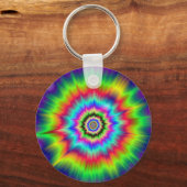 Porte-clés Explosion de couleur psychédélique (Recto)