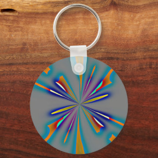 Porte-clés Explosion de couleur sur fond gris