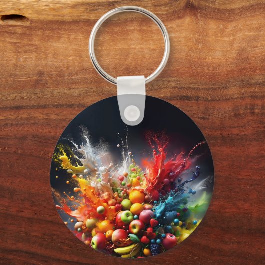 Porte-clés Explosion de fruits (Recto)