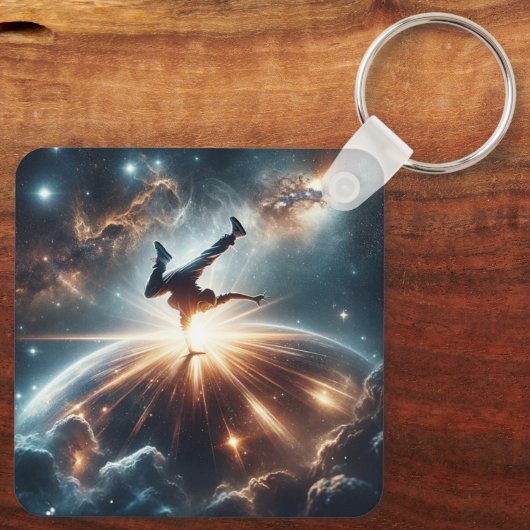 Porte-clés Explosion de rupture galactique dans l'espace prof (Verso)