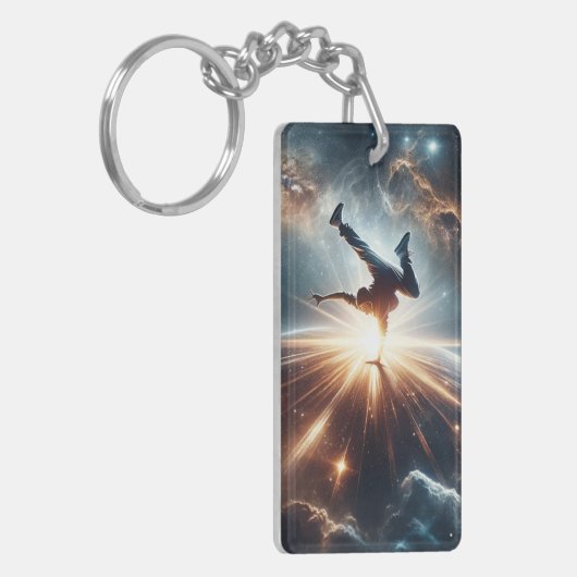 Porte-clés Explosion de rupture galactique dans l'espace prof (Devant gauche)