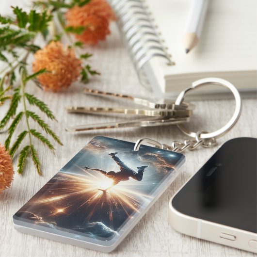 Porte-clés Explosion de rupture galactique dans l'espace prof (Devant droit)