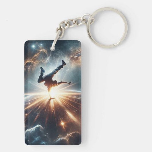 Porte-clés Explosion de rupture galactique dans l'espace prof (Dos)