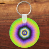 Porte-clés Explosion porte - clé en Jaune et Violet (Recto)