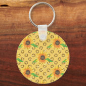 Porte-clés Express floral de tournesol (Recto)