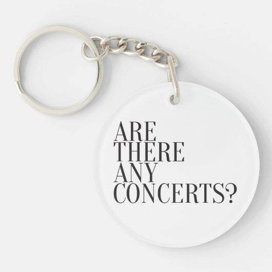 Porte-clés Expression Design - Y a-t-il des concerts ? (Devant)