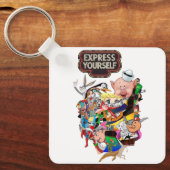 Porte-clés Exprimez-Vous Art Pop Vintage (Recto)