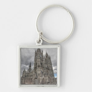 Porte-clés Extérieur de la Basilique à Quito, Équateur