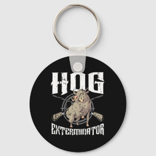 Porte-clés Exterminateur de porcs Chasse de porc Chasse de po
