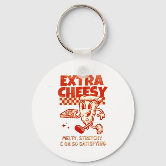 Porte-clés Extra Cheesy Unhinged Funny Retro Funny Adult Pran (Recto)