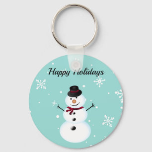 Porte-clés Extraordinaire, Cool, Blue Christmas Snowman