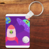 Porte-clés extraterrestres dans l'espace (Verso)