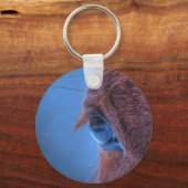 Porte-clés Eye of Chestnut Horse Equine Photo (Recto)