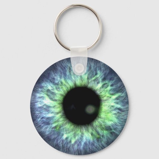 Porte-clés Eyeball Blue Green Cadeau Jolie (Recto)