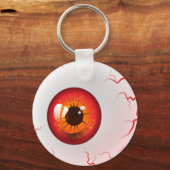 Porte-clés Eyeball d'horreur rouge (Recto)