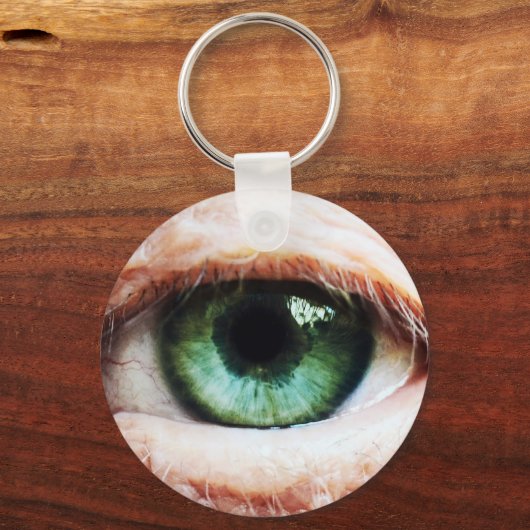 Porte-clés Eyeball effrayant & Halloween Oeil Vert /Zombie éf (Recto)