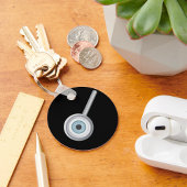 Porte-clés Eyeball Magnification Verre amusant Inspection des