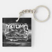 Porte-clés F-14 Carré Tomcat (double face) Porte - clé acryli (Dos)