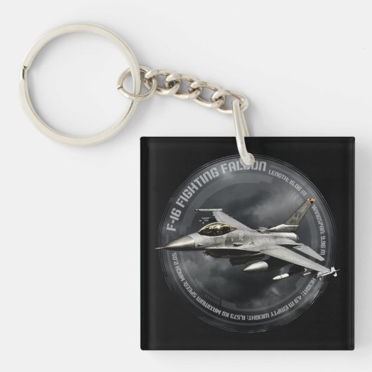 Porte-clés F-16 Faucon combattant (Devant)