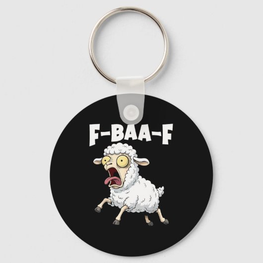 Porte-clés F-baa-f Meme – Funny Screaming Meme Graphic (Recto)