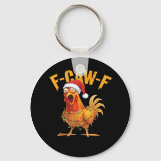 Porte-clés F-Caw-F Chicken Christmas Essential