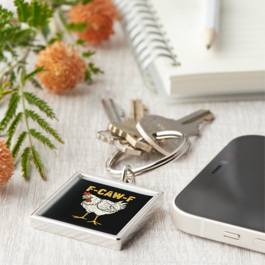 Porte-clés F-Caw-F Chicken Classic Retro Cool (Côté)