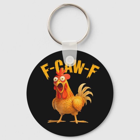 Porte-clés F-Caw-F Chicken Classic Retro Style (Recto)