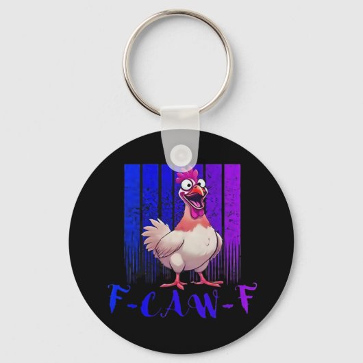 Porte-clés F-Caw-F Chicken Classic Simple Clean (Recto)