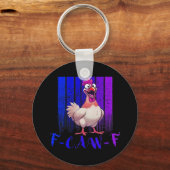 Porte-clés F-Caw-F Chicken Classic Simple Clean (Recto)