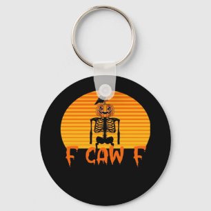 Porte-clés F-Caw-F Corbeau Classique Esthétique Décontracté