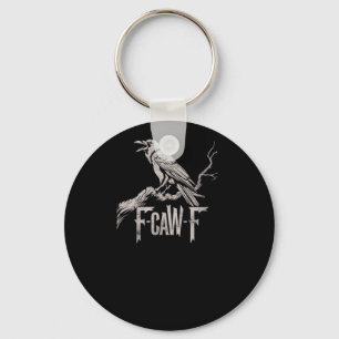 Porte-clés F-Caw-F Corbeau Pun Drôle Oiseau Croassement Grung