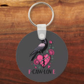 Porte-clés F Caw F Crow Anti Valentine's Day Dark Gothic Brok (Recto)