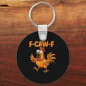 Porte-clés F-caw-f Crow Funny Fcawf Black Bird Chicken Meme G (Recto)