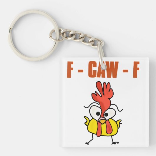 Porte-clés F caw F drôle (Devant)