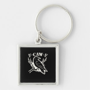 Porte-clés F-Caw-F Drôle de Corbeau Vintage Corbeau Humour Sa