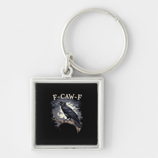 Porte-clés F Caw F Funny Bird Crow Creative Casual Design (Devant)